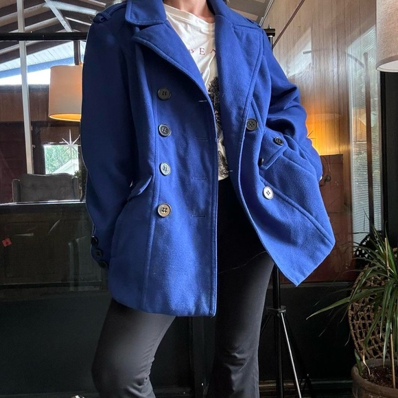 APT 9 🩵 🦋 women’s double buttoned breasted  peacoat size XL - Picture 8 of 8